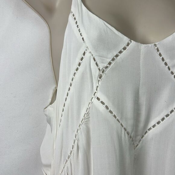 Lulus Easy Honey Ivory Slip Dress EUC size Medium - Picture 7 of 16